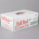A white box with red and green text that reads "Stanislaus #10 Can Full Red Extra Heavy Tomato Puree"