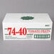 A white box of Stanislaus #10 Tomato Filets with red text and numbers.