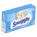A blue box of 2 Snuggle fabric softener sheets for coin vending machines.