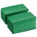 A stack of green Choice 2-ply paper dinner napkins.