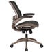 A Flash Furniture black mesh office chair with a metal base and black seat.