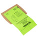 A package of 8 green Oreck vacuum bags with black text on a green paper label.
