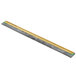 A long rectangular metal Unger brass channel with a yellow stripe.