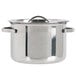 An American Metalcraft mini stainless steel pot with a lid.