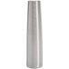 A silver cylindrical stainless steel decorating tip.