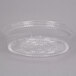 A clear plastic Sabert round high dome lid.