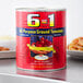 A can of Escalon 6 In 1 All Purpose Ground Tomatoes on a counter.