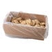 A white box of David's Cookies preformed oatmeal raisin cookie dough in plastic bags.