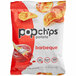 A bag of Popchips BBQ potato chips.