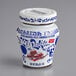A white jar of Fabbri Amarena Cherries with blue and white design on the label.