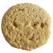 A round cookie of David's Cookies preformed sugar cookie dough with a hole in the center.