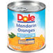 A case of Dole mandarin oranges in light syrup on a table.