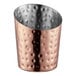 An Acopa copper and stainless steel French fry holder.