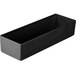 A black rectangular melamine box with a handle.