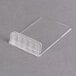 A clear plastic case with a white background holding white American Metalcraft Mini Chalk Cards.