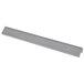 A long rectangular metal piece with a white background.