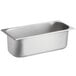 A stainless steel Choice 5 liter gelato pan with a lid.