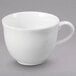 A white Oneida Botticelli porcelain cup with a handle.