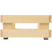 A Frilich square wooden display frame with legs.