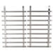 A pair of metal racks with different sizes and shapes.