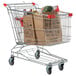 A Regency shopping cart full of groceries.