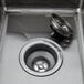 A Regency stainless steel drop-in sink with a drain.