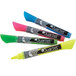 A close-up of several Quartet neon bullet tip dry erase markers in different colors.