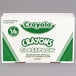 A white box with green and white text that reads "Crayola Classpack 800 Assorted Regular Size Crayons"