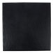 A black square Tablecraft faux slate melamine display tray with a white border.
