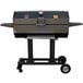 A R & V Works Smokin' Cajun charcoal grill on wheels.