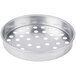 An American Metalcraft round aluminum pizza pan with holes.
