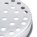 An American Metalcraft aluminum pizza pan with perforated holes in the surface.