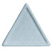 A close-up of a G.E.T. Enterprises Bugambilia triangle disc platter with a sky blue granite design.