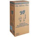 A brown cardboard box with blue and white text that reads "JOY #30 Flat Bottom Jacketed Cake Cone"
