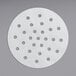 Choice 5" Perforated Round Patty Paper, a white circle with holes in it.