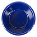A navy blue smooth Thunder Group melamine ramekin with a circle in the middle.