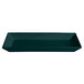 A rectangular forest green tray with a textured finish.