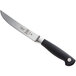 A Mercer Culinary Genesis steak knife with a black handle.