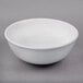 A Libbey Lunar Bright white porcelain cereal bowl.