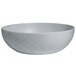 A G.E.T. Enterprises extra large round metal bowl with a grey speckled finish.