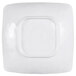 A white square Elite Global Solutions melamine bowl with a square center.