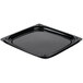 A black Sabert square deli tray with a high dome lid.