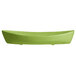 A lime green rectangular G.E.T. Enterprises Bugambilia deep boat with a smooth finish.