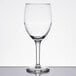 A close-up of a Libbey Citation wine glass on a white background.