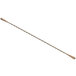 An antique copper-plated stainless steel double end stirrer with a long thin metal stick.