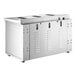 A silver rectangular Cooking Performance Group salamander broiler with holes in the front.