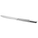 A Oneida Athena stainless steel dinner knife with a silver handle and blade.