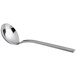A Oneida Chef's Table stainless steel gravy ladle with a curved handle.