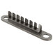 A metal separating blade for a Nemco Curly Fry Cutter with five spikes.