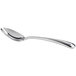 A Oneida stainless steel teaspoon with a silver handle and spoon.